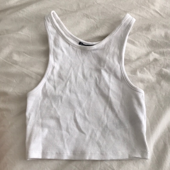 Zara ribbed cropped top TRF - Picture 1 of 4